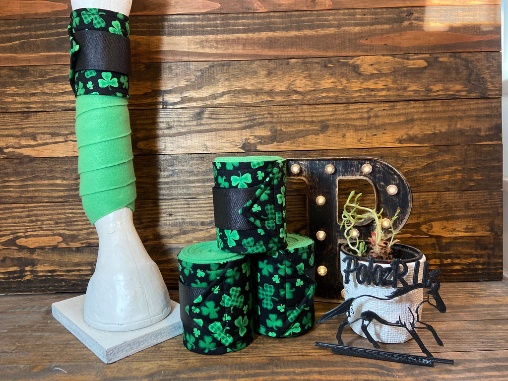 St. Patrick’s Day Accent Polo Wraps - Horse Sized - Set of 4