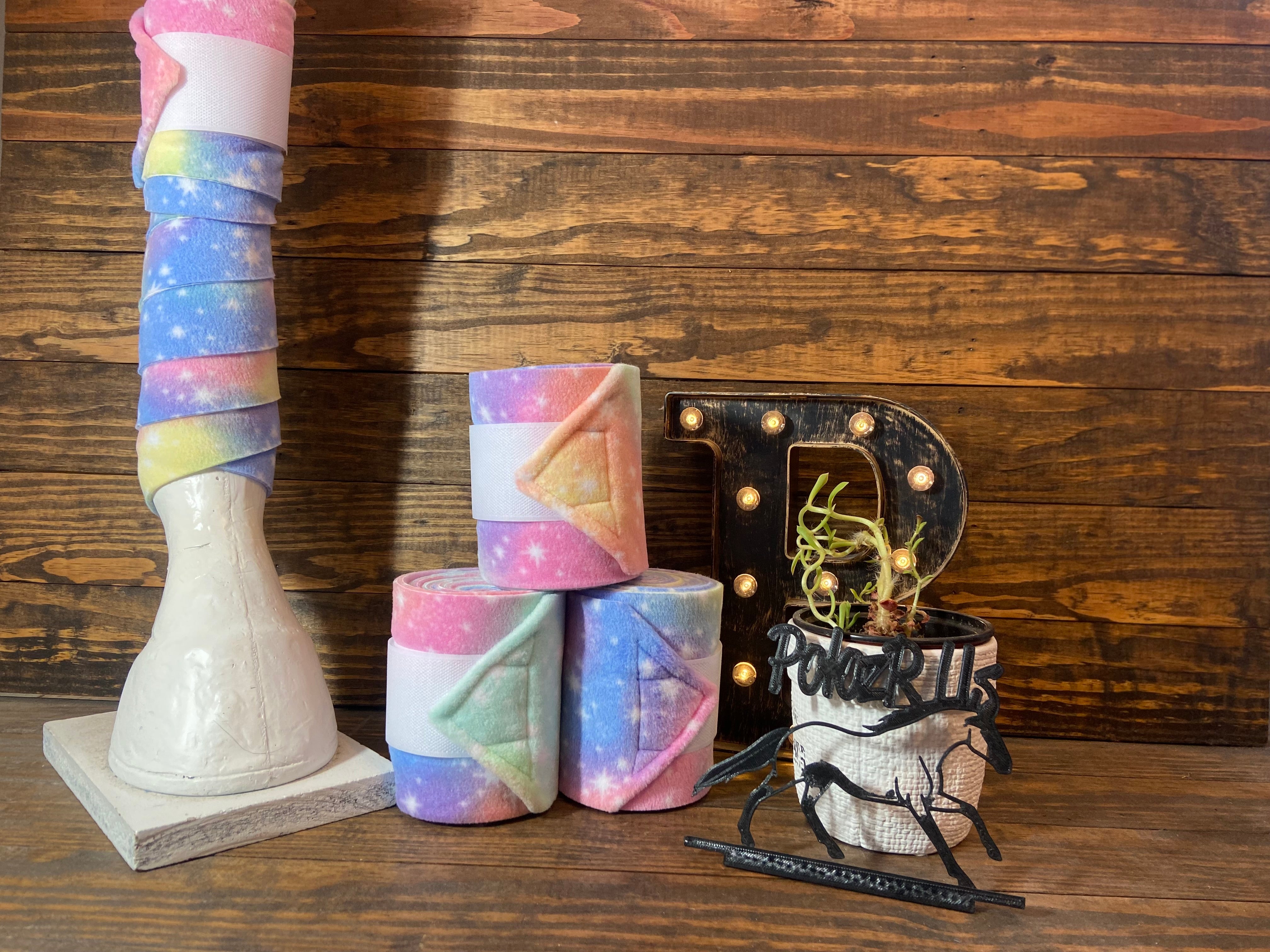 Cosmic Galaxy Polo Wraps - Horse Sized - Set of 4