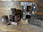 Brown Polo Wraps with Rose Gold Glitter Trim - Mini Sized - Set of 4