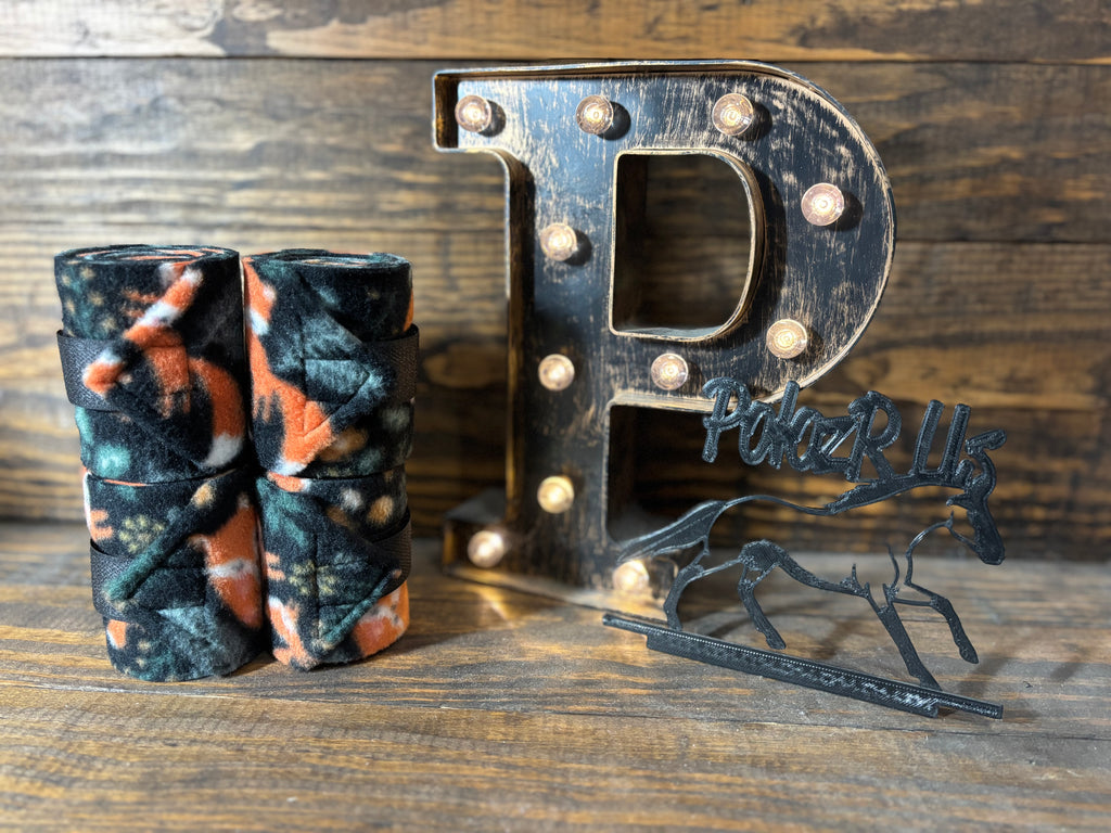 Fox Patterned Polo Wraps - Mini Sized - Set of 2 or 4