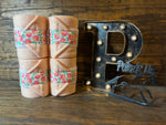 Peach Polo Wraps - Horse Sized- Set of 4