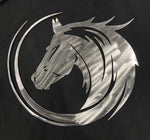 Metal Wall Art- Horse Head Spiral