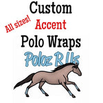 Custom Accent Polo Wraps - HORSE, PONY, MINI