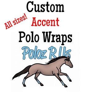 Custom Accent Polo Wraps - HORSE, PONY, MINI