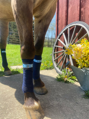 Kodiak’s Midnight Blue’s Polo Wraps - Horse Sized - Set of 4