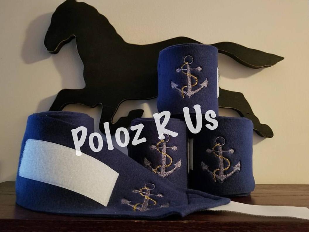 Custom Embroidered Design Polo Wraps - Horse Sized